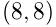 (8,8)