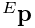{}^{E}{\bf p}