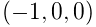(-1,0,0)