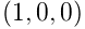 (1,0,0)