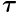 \boldsymbol{\tau}