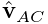 \hat{\bf v}_{AC}