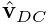 \hat{\bf v}_{DC}