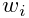 w_{i}