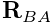 {\bf R}_{BA}