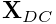 {\bf X}_{DC}
