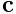 {\bf c}