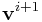 \displaystyle{\bf v}^{{i+1}}
