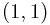 (1,1)