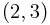 (2,3)