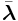 \bar{\boldsymbol{\lambda}}