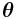 \boldsymbol{\theta}