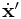 \dot{\bf x}^{{\prime}}