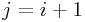 j=i+1