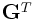 {\bf G}^{T}