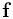 {\bf f}